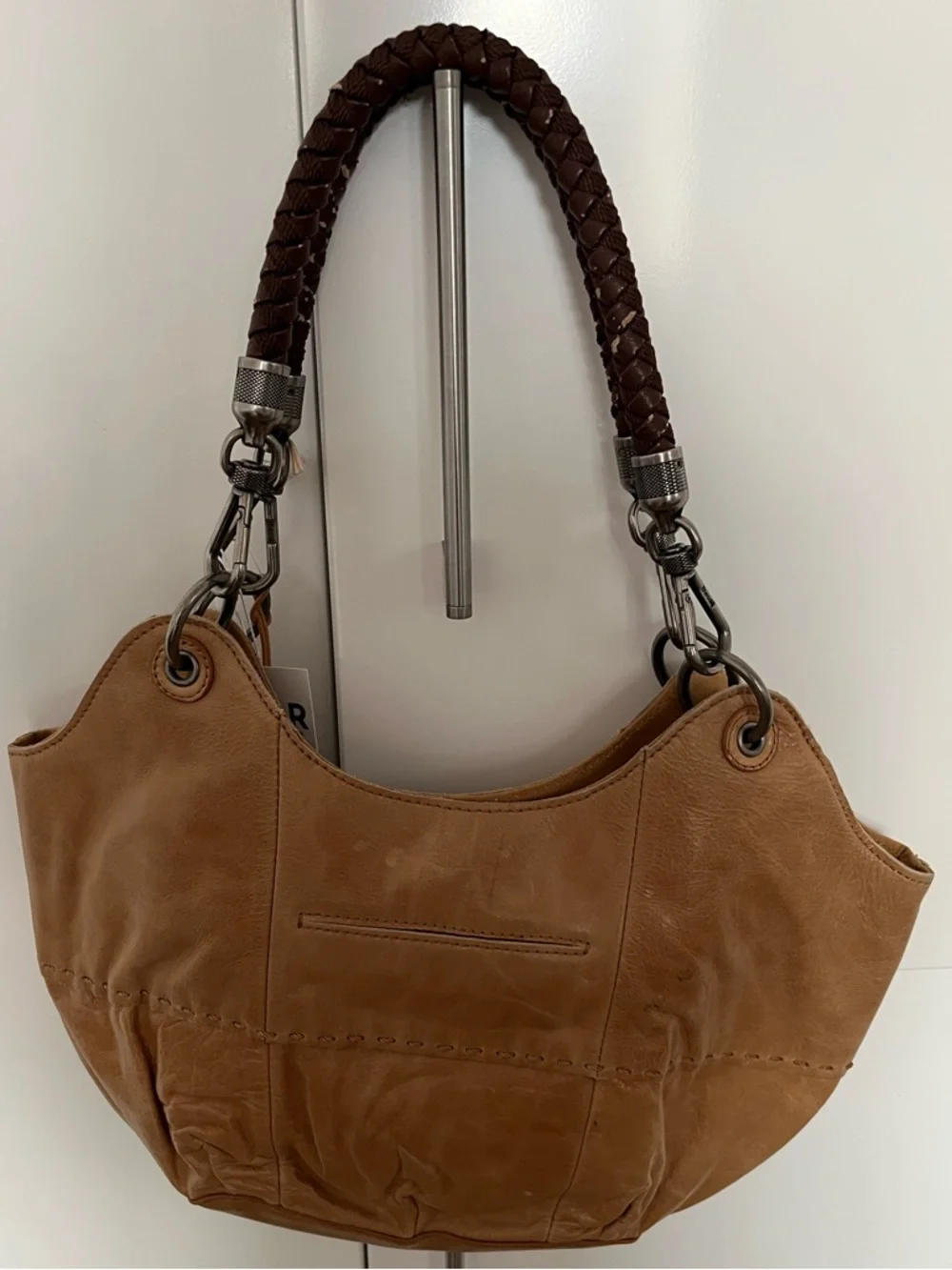 NEW The Sak Indio leather hobo bucket bag braided handles & flower detailing. - Picture 2 of 6